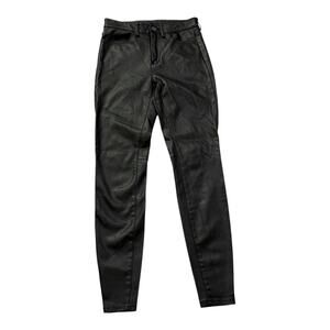 Free People Faux Leather Pants - Skinny Black - Small 26 Waist - Soft Leggings